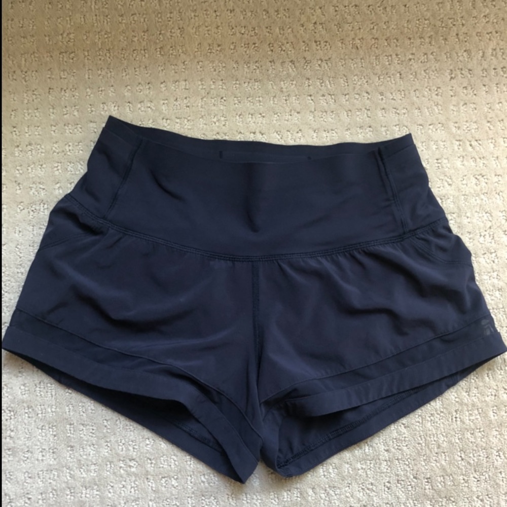 Navy lululemon shorts size 4